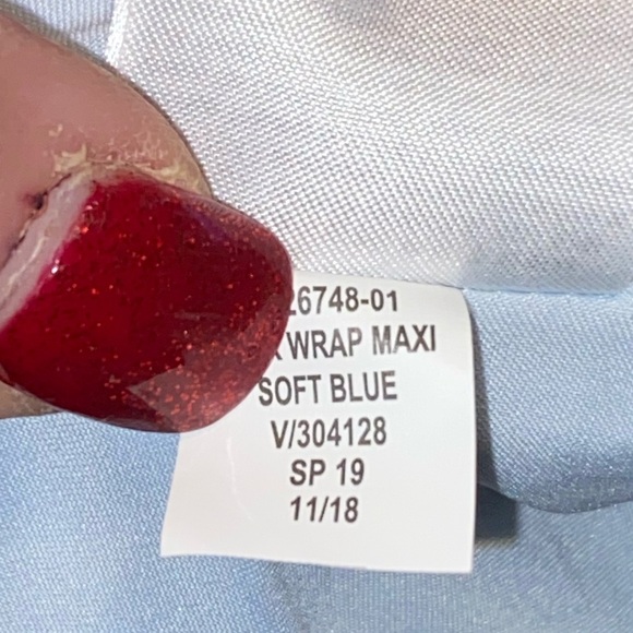 BANANA REPUBLIC Faux Wrap High Low Floral Ruffle Dress. Size 4 tall - Picture 11 of 13